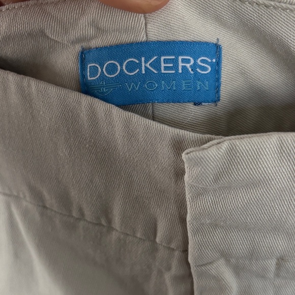 Dockers Light Cream Straight Leg Women's Pants - Picture 3 of 7